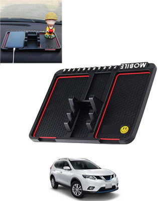 RKPSP Silicone Tray Mat For  Nissan Universal For Car(Black)