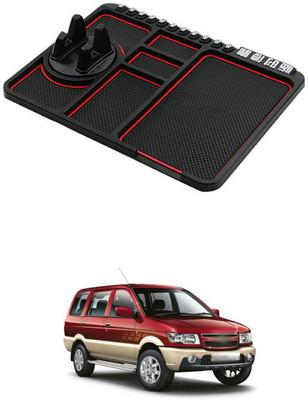 LOVMOTO Plastic Tray Mat For  Chevrolet Tavera(Multicolor)