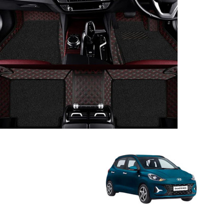 Autoclow Leatherite 7D Mat For  Hyundai i10(Red, Black)