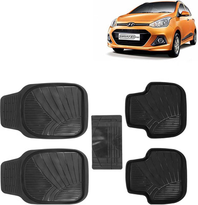 Kingsway PVC Tray Mat For  Hyundai Grand i10(Black)