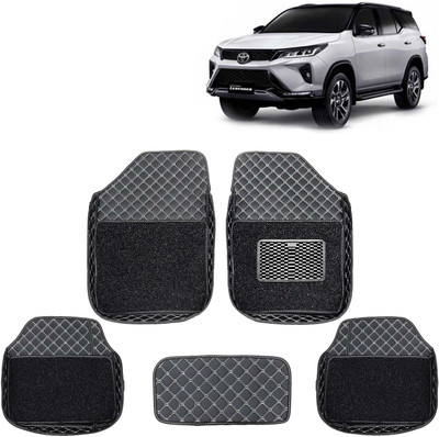 Kingsway Leatherite 7D Mat For  Toyota Fortuner(Black)