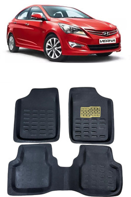 arneja trading company Polyutherine 3D Mat For  Hyundai Fluidic Verna 4S(Black)