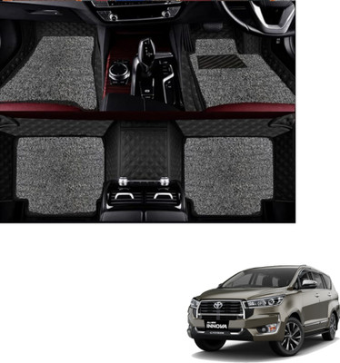 Autoclow Leatherite 7D Mat For  Toyota Innova Crysta(Black, Silver)