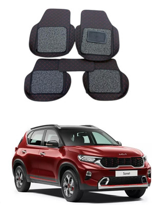 Autocom Leatherite 7D Mat For  Kia Sonet(Black)