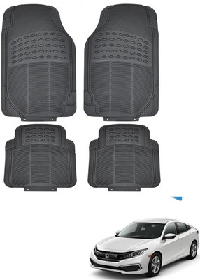 KOZDIKO Rubber Standard Mat For  Honda Civic(Black)