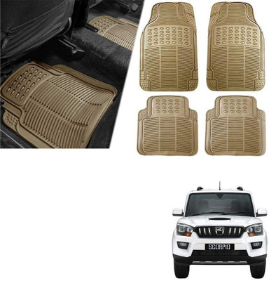 Znee Smart Rubber Standard Mat For  Universal For Car(Beige)