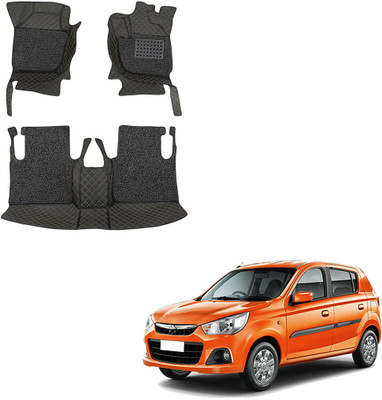 AUTOiSTiX Leatherite 7D Mat For  Maruti Alto K10(Black, Beige)