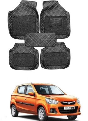 Arnejaa Leatherite 7D Mat For  Maruti Suzuki Alto K10(Black)