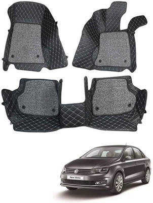arneja trading company Leatherite 7D Mat For  Volkswagen Vento(Black)
