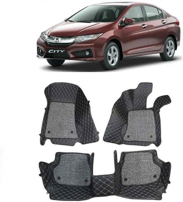 TOFIT ENTERPRISE Leatherite 7D Mat For  Honda City(Black)