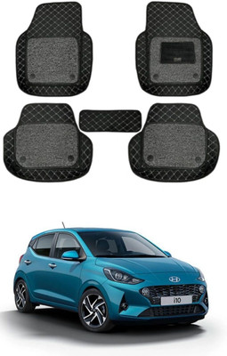 TOFIT ENTERPRISE Leatherite 7D Mat For  Hyundai Grand i10(Black)