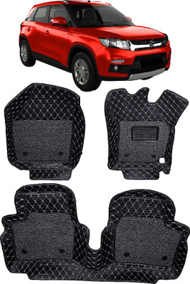 INSURE AUTOMOTIVE Leather 7D Mat For  Maruti Suzuki Vitara Brezza(Black)
