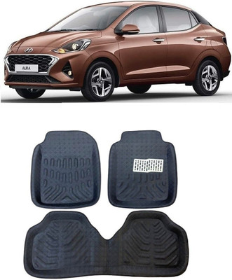 arneja trading company Polyutherine 3D Mat For  Hyundai Aura(Black)