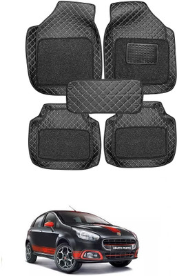 arneja trading company Leatherite 7D Mat For  Fiat Abarth Punto(Black)