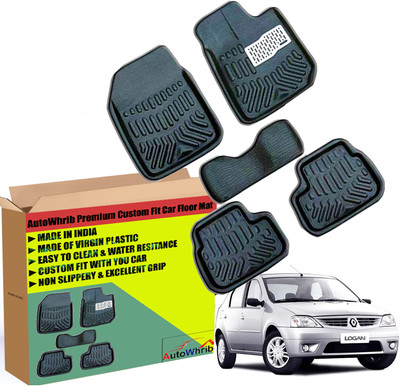 Autowhrib Plastic 3D Mat For  Mahindra Logan(Black)