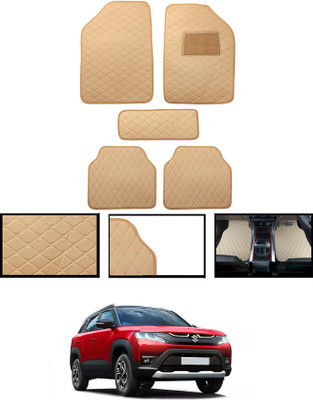 MSNP Leatherite Standard Mat For  Maruti Universal For Car(Beige)