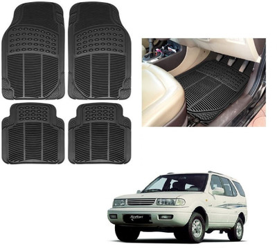ROSHNEER ENTERPRISES Rubber Standard Mat For  Tata Safari Dicor(Black)