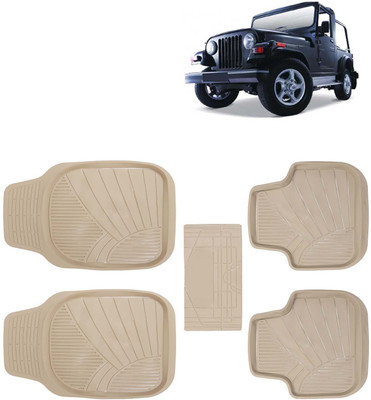 Kingsway PVC Tray Mat For  Mahindra Thar(Beige)