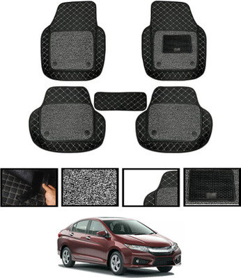 monolive Leatherite Tray Mat For  Honda Universal For Car(Black)