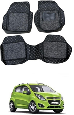 ARNEJA Leatherite 7D Mat For  Chevrolet Beat(Black)