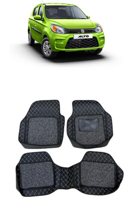 arneja trading company Leatherite 7D Mat For  Maruti Alto(Silver, Black)