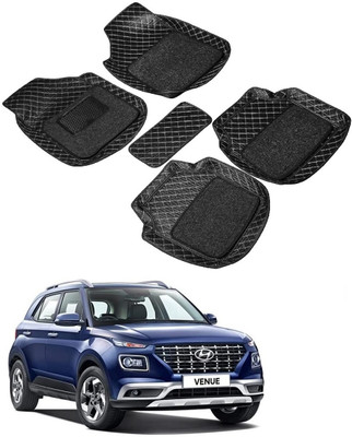 ARNEJA Leatherite 7D Mat For  Hyundai Venue(Black)