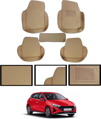 AYW Leatherite 7D Mat For  Hyundai i20(Beige)
