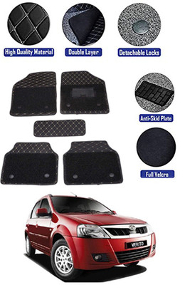 MATIES PVC 7D Mat For  Skoda Verito(Black)