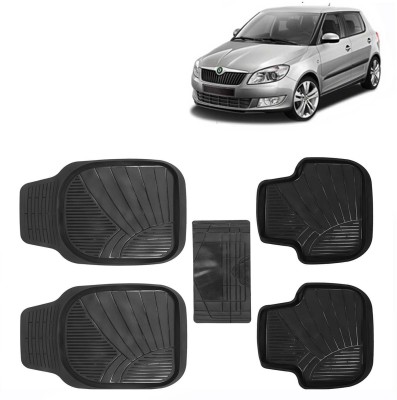 Kingsway PVC Tray Mat For  Skoda Fabia(Black)