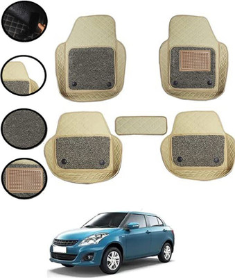zplus Leatherite 7D Mat For  Maruti Suzuki Swift Dzire(Beige)