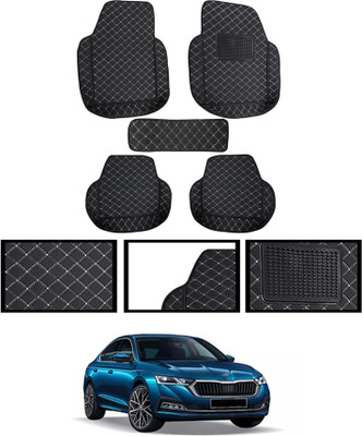 MATIES Leatherite 7D Mat For  Skoda Octavia(Black)