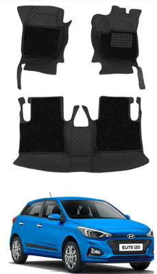 TOFIT ENTERPRISES Leatherite 7D Mat For  Hyundai Elite i20(Black)