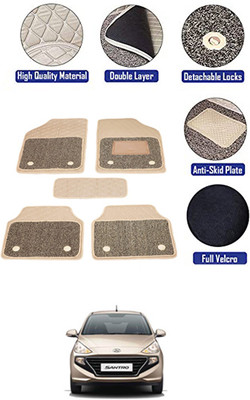 MATIES PVC 7D Mat For  Hyundai Universal For Car(Beige)