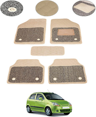 MSNP Leatherite 7D Mat For  Chevrolet Spark(Beige)