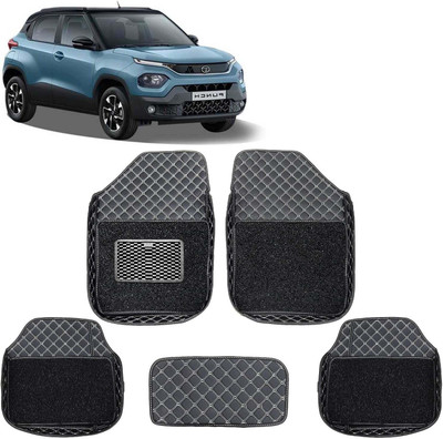 VIAZ VENTURES Leatherite 7D Mat For  Tata Punch(Black)