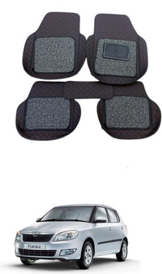 ARNEJA Leatherite 7D Mat For  Skoda Fabia(Black)