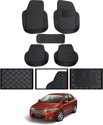 MATIES Leatherite 7D Mat For  Honda Universal For Car(Black)