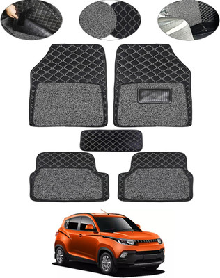 MSNP Leatherite 7D Mat For  Mahindra KUV100(Black)