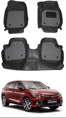 TOFIT ENTERPRISES Leatherite 7D Mat For  Toyota Glanza(Black)