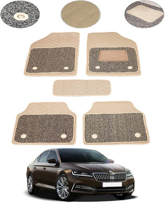 MSNP Leatherite 7D Mat For  Skoda Superb(Beige)