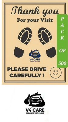 V4CARE Paper Disposable Paper Mat For  Universal For Car(Brown)