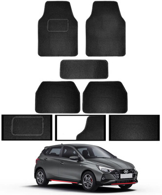 MSNP Fabric Standard Mat For  Hyundai Universal For Car(Black)