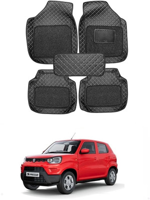 arneja trading company Leatherite 7D Mat For  Maruti Suzuki S-Presso(Black)
