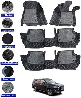 RKPSP Leatherite 7D Mat For  MG Gloster(Black)