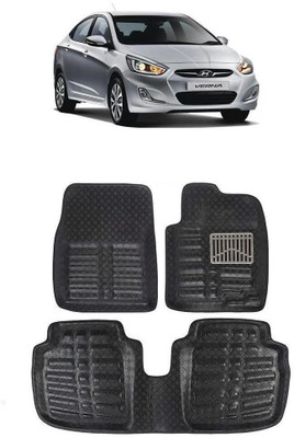 ARNEJA Polyutherine 3D Mat For  Hyundai Verna Fluidic(Black)
