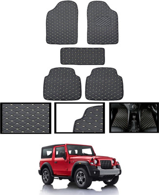 AYW Leatherite Standard Mat For  Mahindra Universal For Car(Beige)