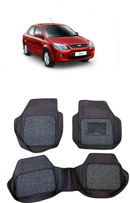 Arnejaa Leatherite 7D Mat For  Ford Ikon(Red, Black)