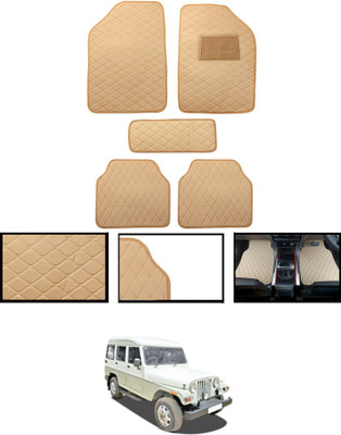 MATIES Leatherite Standard Mat For  Mahindra Marshal(Beige)