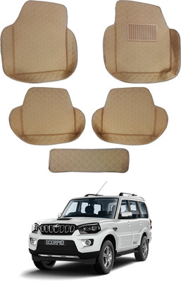 MATIES Leatherite 7D Mat For  Mahindra Scorpio(Beige)