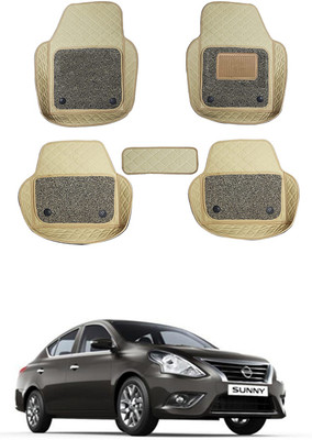 RKPSP Leatherite 7D Mat For  Nissan Sunny(Beige)